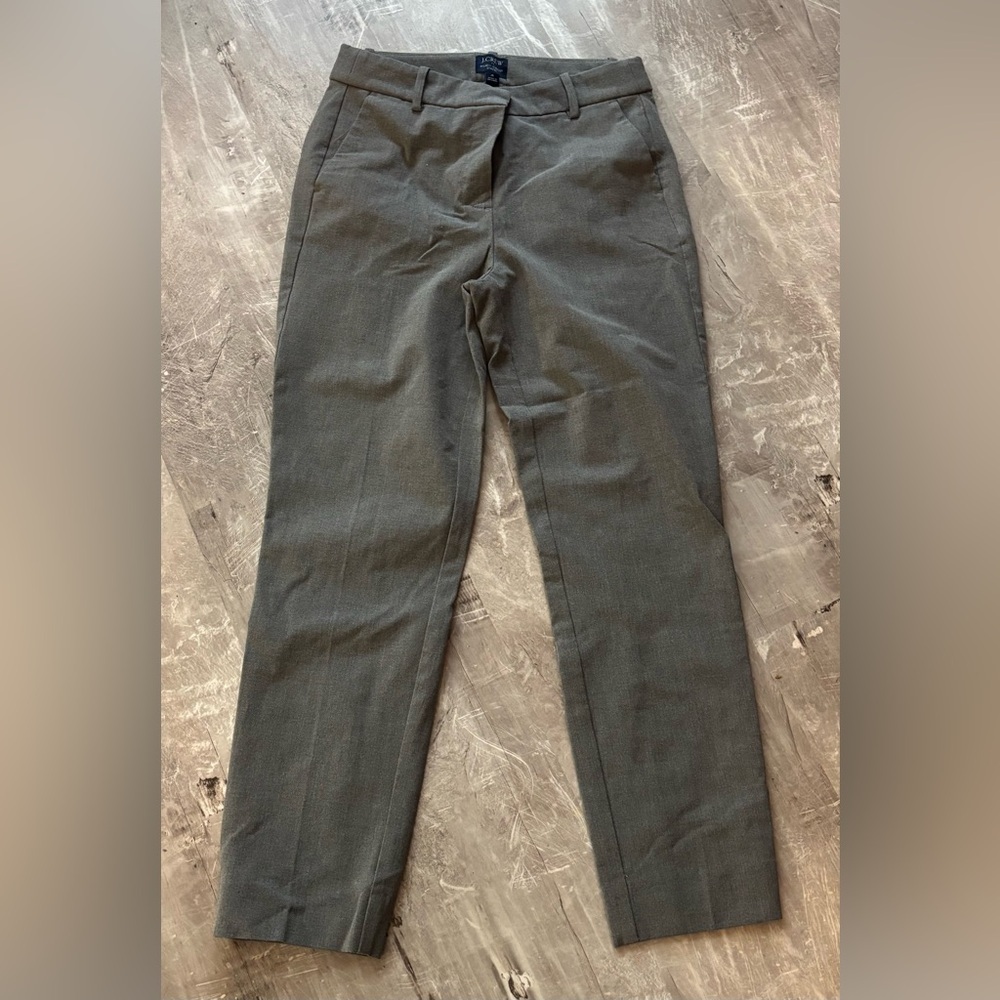 J. Crew Women’s Ruby Crop Grey Dress Pants
